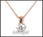 Preview: Brillant 585 Gold Anhänger & Kette; 0,63ct, Si1